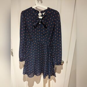 Pink Martini bow neck dress